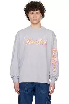 Серая футболка с длинным рукавом «Kanak Attak» GmbH