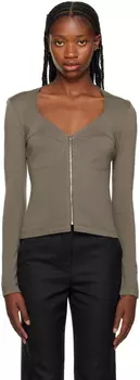 Серая футболка с длинным рукавом Sophie Maiden Name