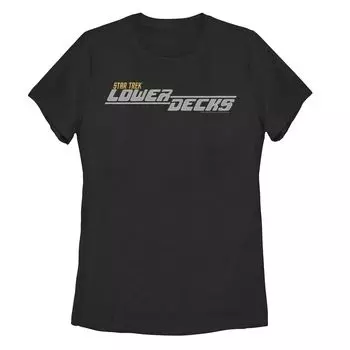 Серая футболка с графическим логотипом для юниоров Star Trek Lower Decks Licensed Character