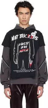 Серая футболка с капюшоном 99%IS-