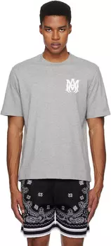 Серая футболка с логотипом «MA» Core AMIRI