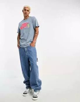 Серая футболка с логотипом Nike Beach Party