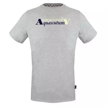 Серая футболка с логотипом Reflection Aquascutum, серый