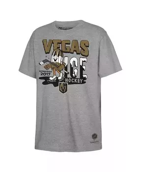 Серая футболка с мороженым для мальчиков и девочек Vegas Golden Knights Mitchell & Ness, серый