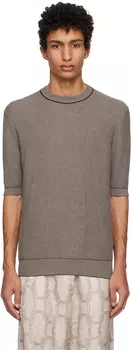 Серая футболка с налетом Agnona