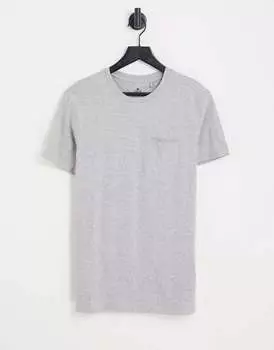 Серая футболка с потертым карманом Threadbare