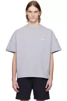 Серая футболка с реверсом Classique Rhude