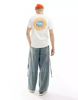 Серая футболка Santa Cruz с графическим принтом в виде шариков слизи