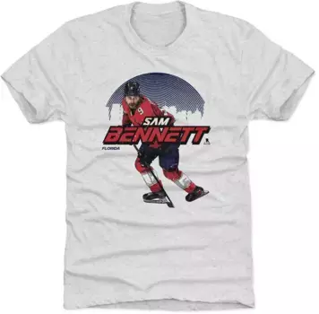 Серая футболка Skyline № 9 для взрослых Florida Panthers Sam Bennett 500 уровня 500 LEVEL