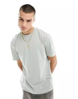 Серая футболка свободного кроя с круглым вырезом ASOS DESIGN