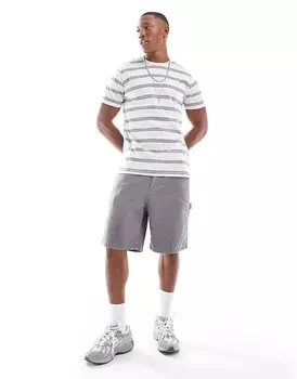 Серая футболка в полоску Brave Soul