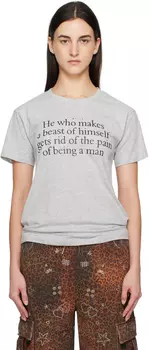 Серая футболка «Зверь» Praying, серый