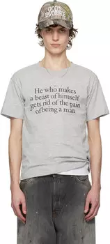 Серая футболка «Зверь» Praying, серый