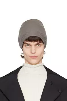 Серая голливудская шапка среднего размера Rick Owens