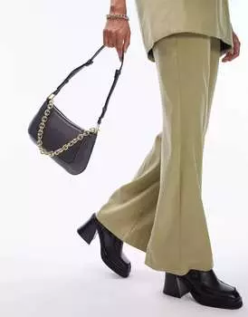 Серая голографическая сумка на плечо Topshop Sham