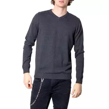 Серая хлопковая футболка Jack & Jones