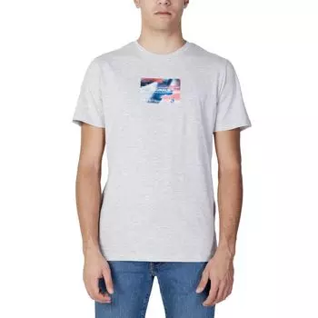 Серая хлопковая футболка Jack & Jones