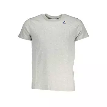 Серая хлопковая футболка K-Way