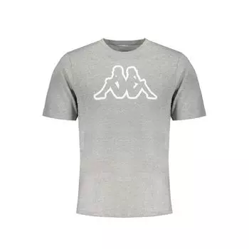 Серая хлопковая футболка Kappa