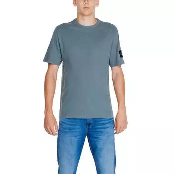 Серая хлопковая футболка Rigenerato Calvin Klein Jeans