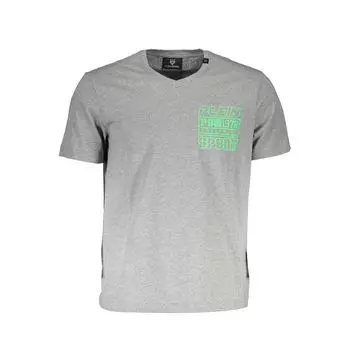 Серая хлопковая мужская футболка Plein Sport