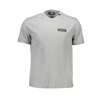 Серая хлопковая мужская футболка Plein Sport