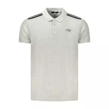 Серая хлопковая рубашка-поло Cavalli Class, Gray