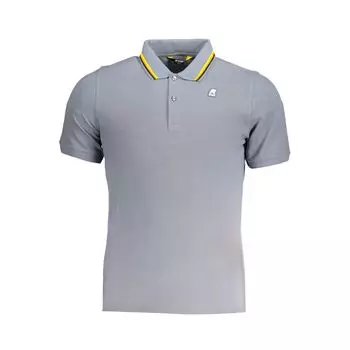 Серая хлопковая рубашка-поло K-Way