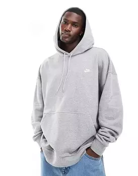 Серая худи оверсайз из френч терри Nike Club