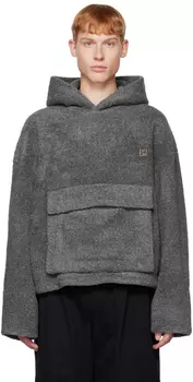 Серая худи с кулиской Wooyoungmi