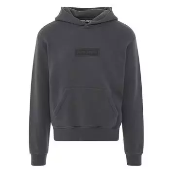 Серая худи с логотипом Garment Dyed Box Palm Angels, серый
