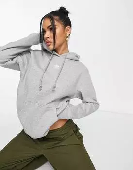Серая худи с трилистником adidas Originals Essentials