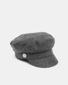 Серая кепка в стиле милитари Nine West, серый