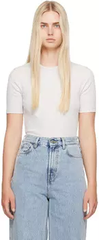 Серая классическая футболка TOTEME