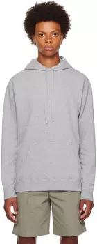 Серая классическая толстовка Sunspel