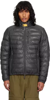 Серая кожаная куртка Earnie Parajumpers