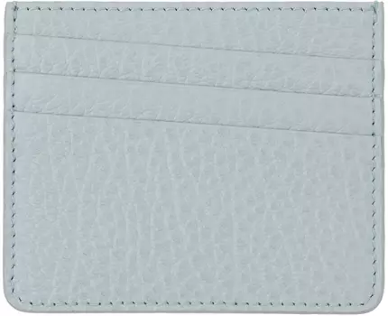 Серая кожаная визитница Maison Margiela