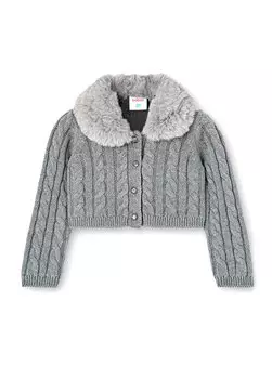 Серая куртка для девочки Boboli