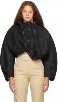 Серая куртка Le Chouchou Le Manteau Feltro Jacquemus