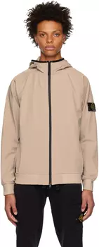 Серая куртка, окрашенная в готовом виде Stone Island