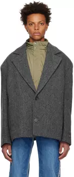 Серая куртка оверсайз We11done