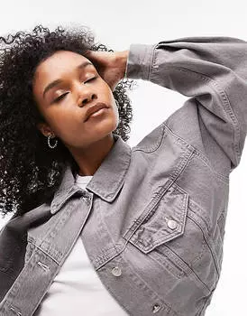 Серая куртка Topshop Balloon