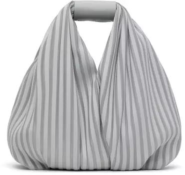 Серая линейная сумка ISSEY MIYAKE