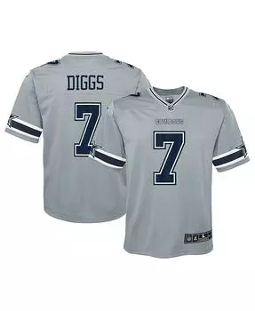 Серая майка Big Boys Trevon Diggs Dallas Cowboys Inverted Game Nike, серый