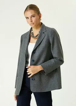 Серая меланжевая куртка Network