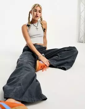 Серая меланжевая майка Weekday Pure