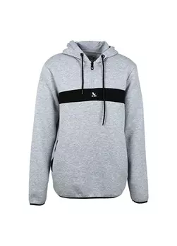 Серая меланжевая мужская толстовка с воротником с капюшоном The Crow