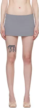 Серая микро мини-юбка GUIZIO