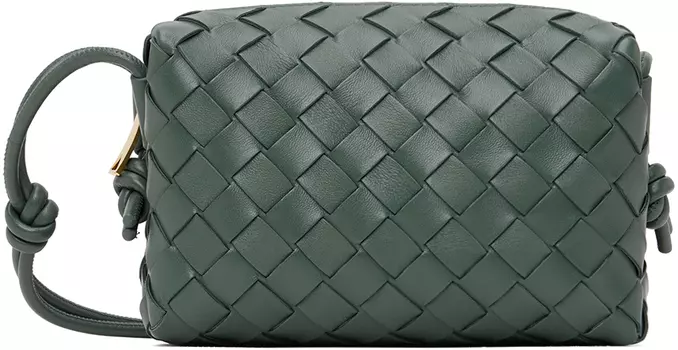 Серая мини-сумка для фотоаппарата с петлей Bottega Veneta