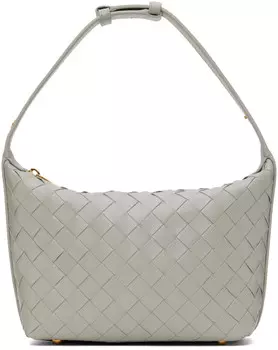 Серая мини-сумка на плечо Wallace Bottega Veneta